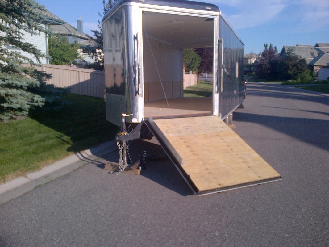24 ft cargo trailer for rent - front ramp