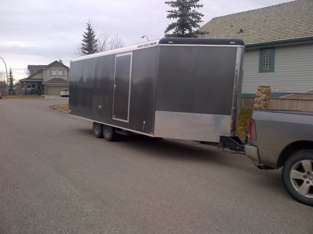 24 ft cargo trailer for rent - side door