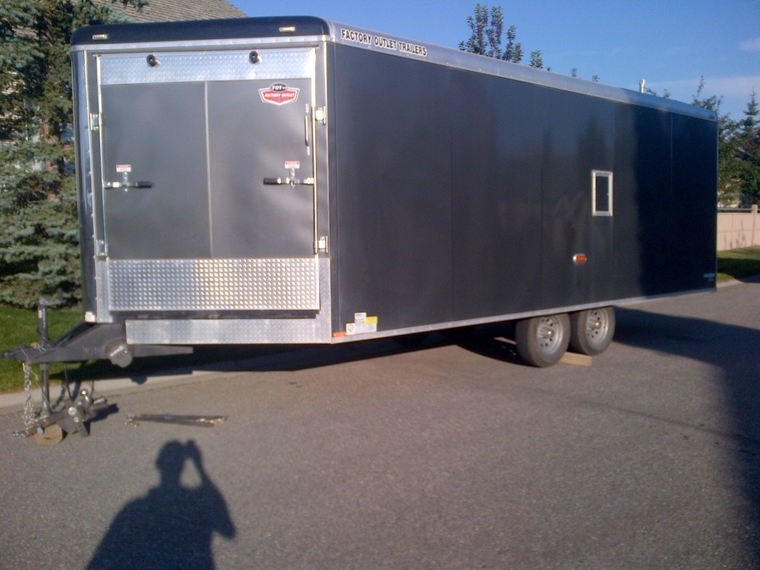 24 ft cargo trailer for rent - front view